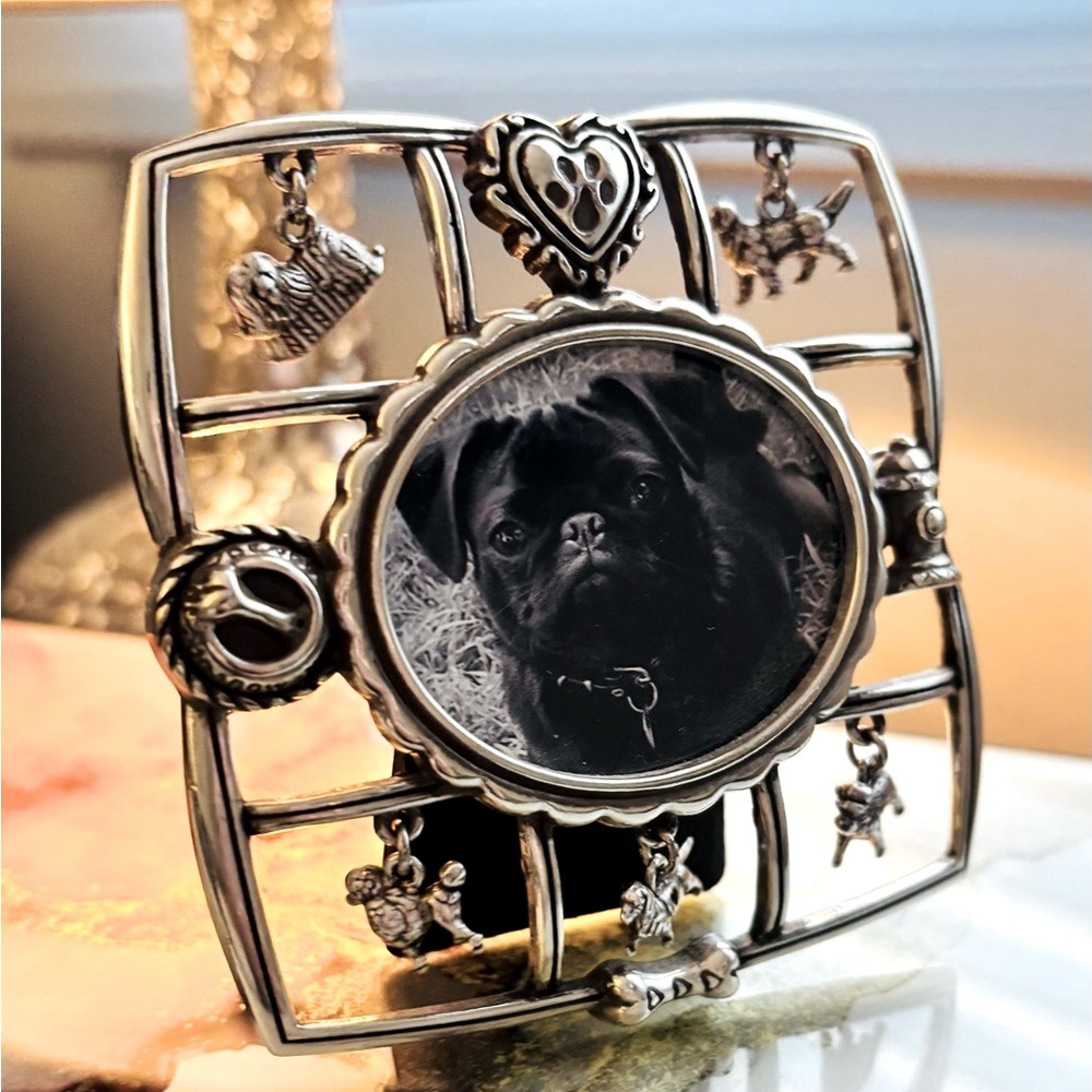 Brighton Silver Dog-Themed Picture Frame - Picture 3 of 6